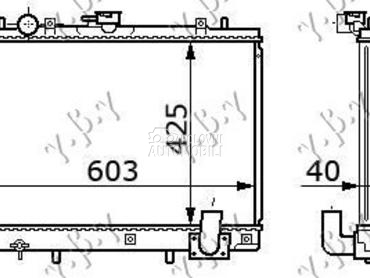HLADNJAK MOTORA 2.5 T. DIZEL ( za Mitsubishi L200 od 1999. do 2001. god.