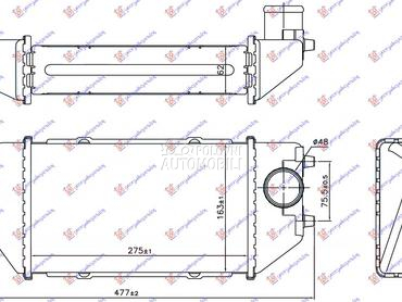 HLADNJAK INTERKULERA 2.2 CTDI za Honda FR-V od 2006. do 2011. god.