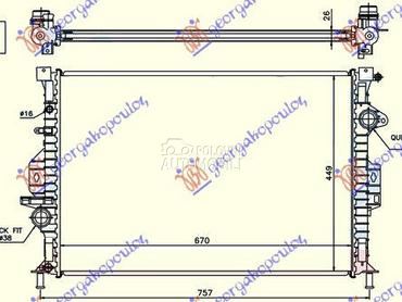 HLADNJAK MOTORA ZA SVE MODELE za Volvo XC60 od 2013. do 2017. god.