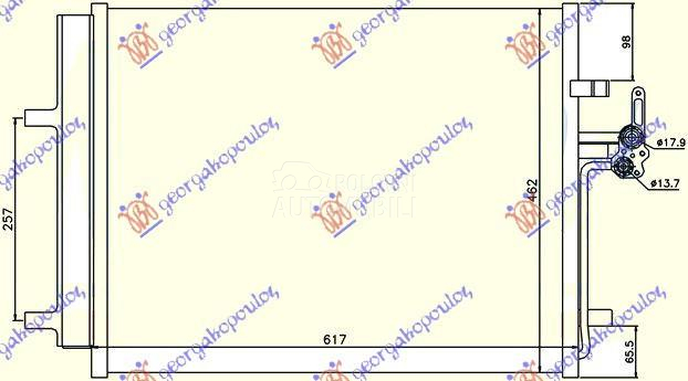 HLADNJAK KLIME 1.6/1.8 BENZIN