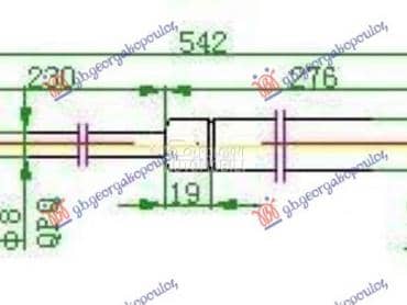 AMORTIZER GEPEK VRATA... za BMW Serija 3 od 2008. do 2012. god.