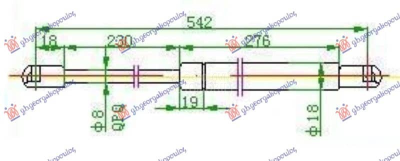 AMORTIZER GEPEK VRATA...
