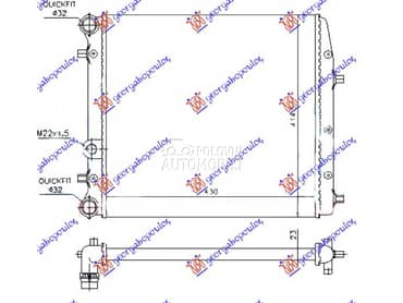 HLADNJAK MOTORA ZA SVE... za Seat Ibiza od 2008. do 2012. god.