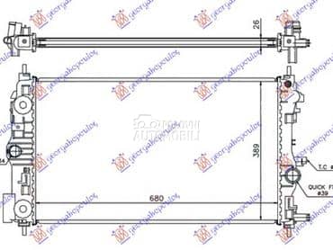 HLADNJAK MOTORA 1.4 TURBO... za Opel Insignia od 2013. do 2017. god.