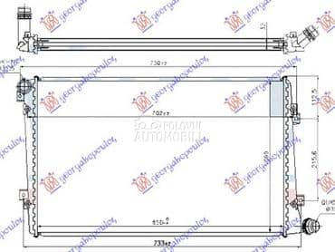HLADNJAK MOTORA za Volkswagen Passat B6 od 2005. do 2011. god.