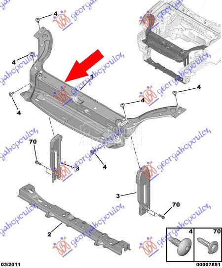VEZNI LIM GORNJI (HDI) METALNI