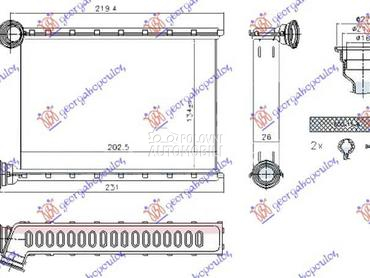GREJAC KABINE za Opel Meriva za 2014. god.