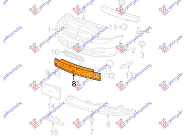 APSORBER PREDNJEG BRANIKA za Jeep Compass od 2007. do 2011. god.
