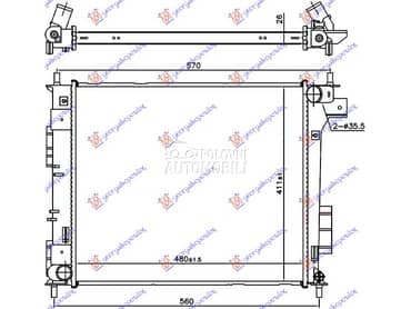 HLADNJAK MOTORA 1.6 CRDI... za Kia Soul od 2013. do 2016. god.