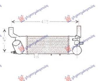 HLADNJAK INTERKULERA 2.0 DIZEL za Mazda Premacy od 1999. do 2004. god.