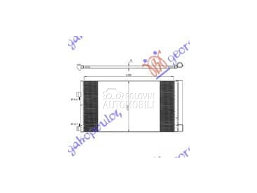 HLADNJAK KLIME BENZIN/DIZEL za Renault Laguna od 2007. do 2015. god.