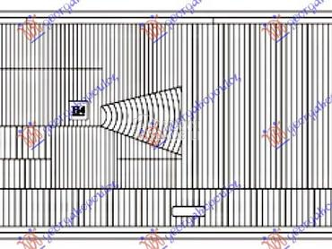 STAKLO FARA (CETVRTASTO SOCIVO za Mercedes Benz E Klasa od 1976. do 1982. god.