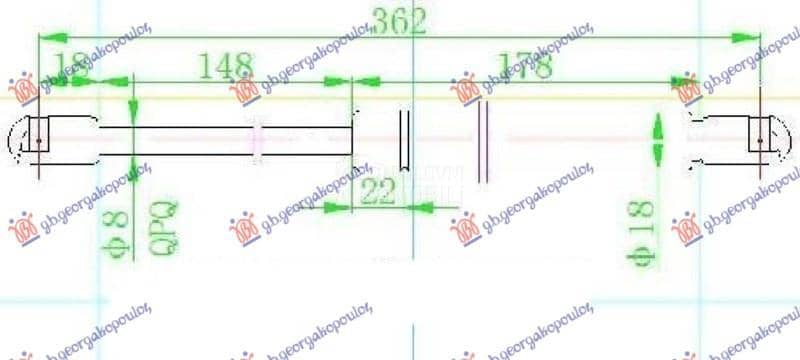 AMORTIZER GEPEK STAKLA 100...