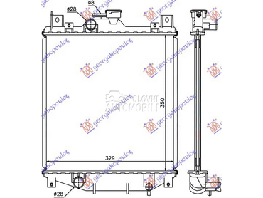HLADNJAK MOTORA 1.0/1.3i... za Suzuki Swift od 1996. do 2005. god.