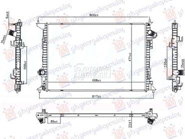 HLADNJAK MOTORA za Nissan X-Trail od 2017. do 2021. god.