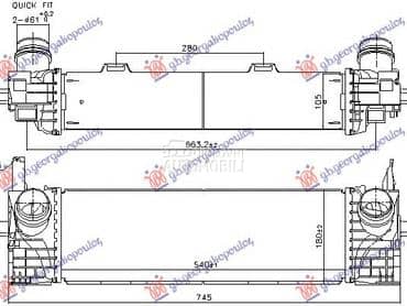 HLADNJAK INTERKULERA 2.0... za BMW X3 od 2017. do 2021. god.