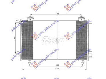 HLADNJAK KLIME BENZIN/DIZEL za Toyota Corolla od 2004. do 2006. god.