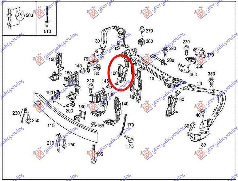 OKVIR FARA METALNI SREDNJI DEO