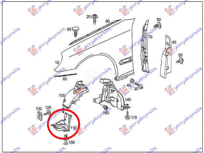 POTKRILO (PREDNJI DEO) PLASTIC
