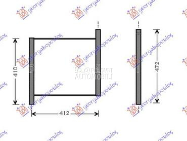 HLADNJAK MOTORA ZA SVE MODELE za Smart ForTwo od 1998. do 2007. god.