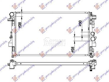 HLADNJAK MOTORA BENZIN/DIZEL za Mercedes Benz V Klasa od 2010. do 2015. god.