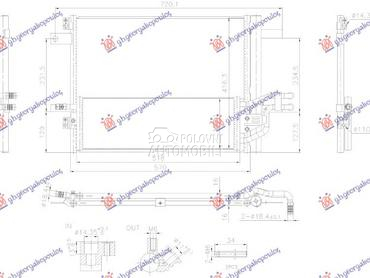 HLADNJAK KLIME 1.6... za Citroen C5 za 2018. god.