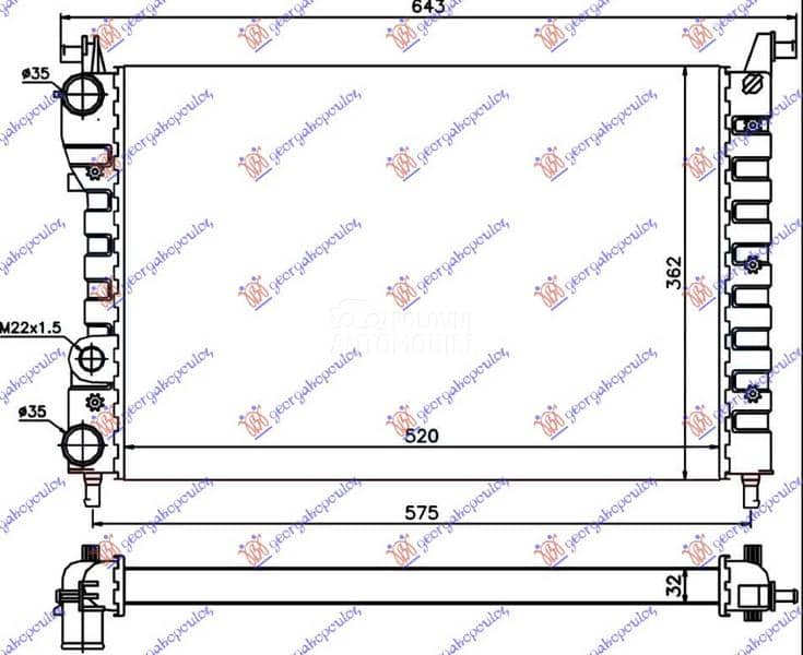 HLADNJAK MOTORA 1.2 BENZIN...