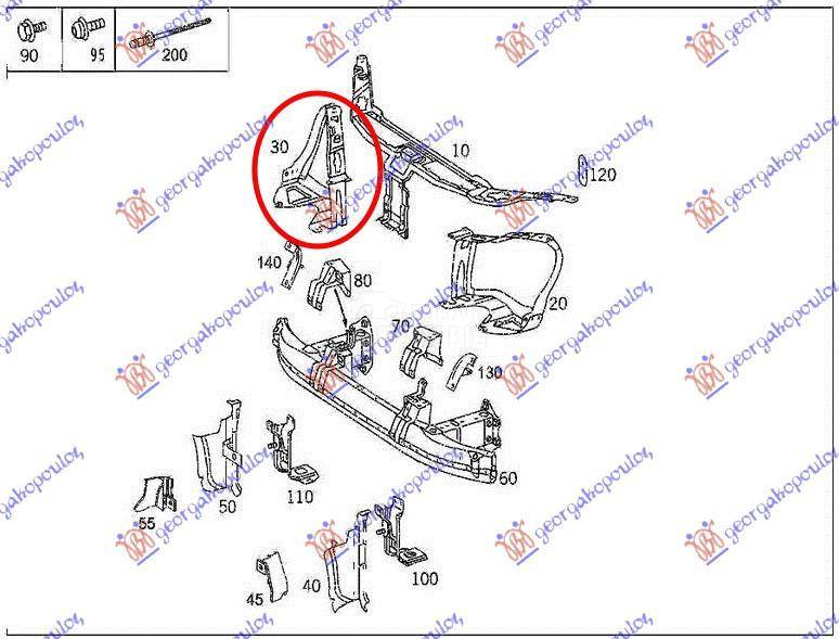 OKVIR FARA METALNI 00-