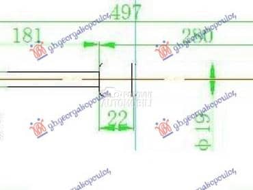 AMORTIZER GEPEK VRATA 510... za Toyota Corolla od 1997. do 1999. god.