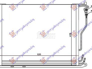 HLADNJAK KLIME BENZIN/DIZEL (5 za Mercedes Benz S Klasa od 1998. do 2005. god.