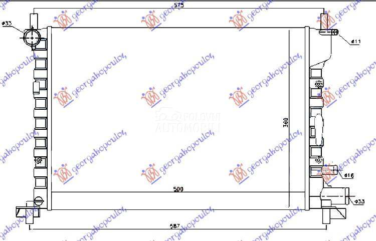 HLADNJAK MOTORA 1.2/1.3/1.4/1.
