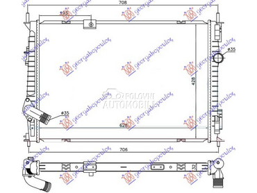 HLADNJAK MOTORA 1.6 DCi... za Nissan Qashqai od 2007. do 2010. god.