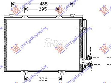 HLADNJAK KLIME ZA SVE MODELE B za Mercedes Benz E Klasa od 1996. do 1999. god.