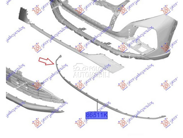 SPOJLER PREDNJEG BRANIKA za Hyundai Tucson od 2020. do 2024. god.