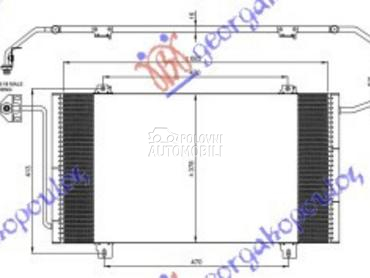 HLADNJAK KLIME 1.9/2.2/2.8... za Renault Ostalo od 1998. do 2009. god.