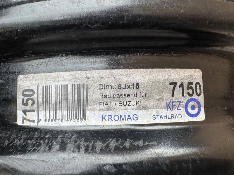Čelične felne Fiat / Suzuki 15" 5 x 114.3