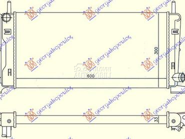 HLADNJAK MOTORA 1.4/1.6 XR3 (6 za Ford Escort od 1988. do 1990. god.