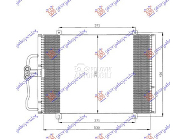 HLADNJAK KLIME BENZIN/DIZEL za Renault Scenic od 1996. do 1999. god.