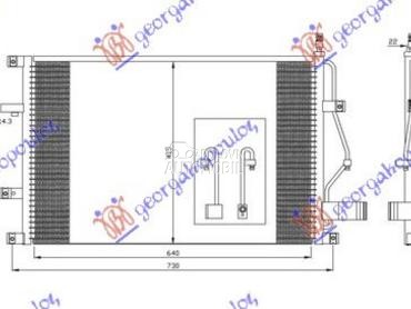 HLADNJAK KLIME BENZIN/DIZEL (6 za Volvo XC70 od 2000. do 2007. god.