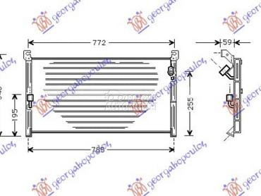 HLADNJAK KLIME 2.0i 16V za Toyota RAV 4 od 1995. do 1998. god.