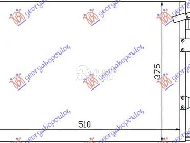 HLADNJAK KLIME BENZIN/DIZEL (5 za Ford Escort od 1995. do 1998. god.