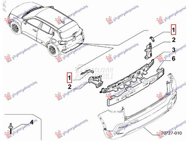 NOSAC ZADNJEG BRANIKA... za Jeep Avenger za 2022. god.