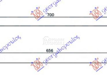 HLADNJAK INTERKULERA 1.6-2.0 D za Volvo V50 od 2007. do 2012. god.