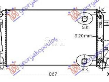 HLADNJAK MOTORA 2.2/3.0... za Mercedes Benz Ostalo od 2013. do 2018. god.