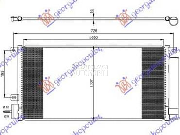HLADNJAK KLIME 1.4i 16V... za Opel Mokka od 2013. do 2016. god.