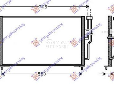 HLADNJAK KLIME BENZIN/DIZEL za Volvo S40 od 1995. do 2000. god.