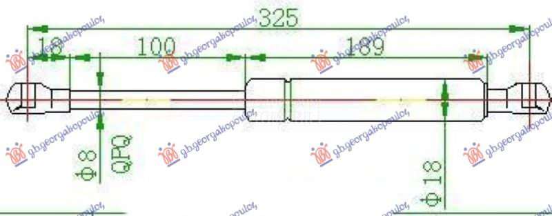 AMORTIZER GEPEK VRATA (324L-35