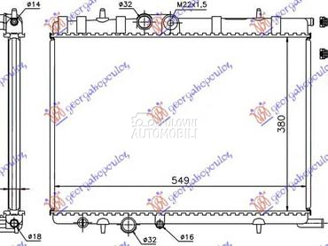 HLADNJAK MOTORA 1.8/2.0i... za Citroen Xsara Picasso od 1999. do 2007. god.