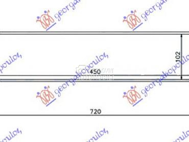 HLADNJAK INTERKULERA 1.3 MJTD za Fiat Linea od 2013. do 2015. god.