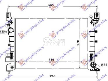 HLADNJAK MOTORA 1.4i 8V (54x37 za Fiat Linea od 2007. do 2013. god.